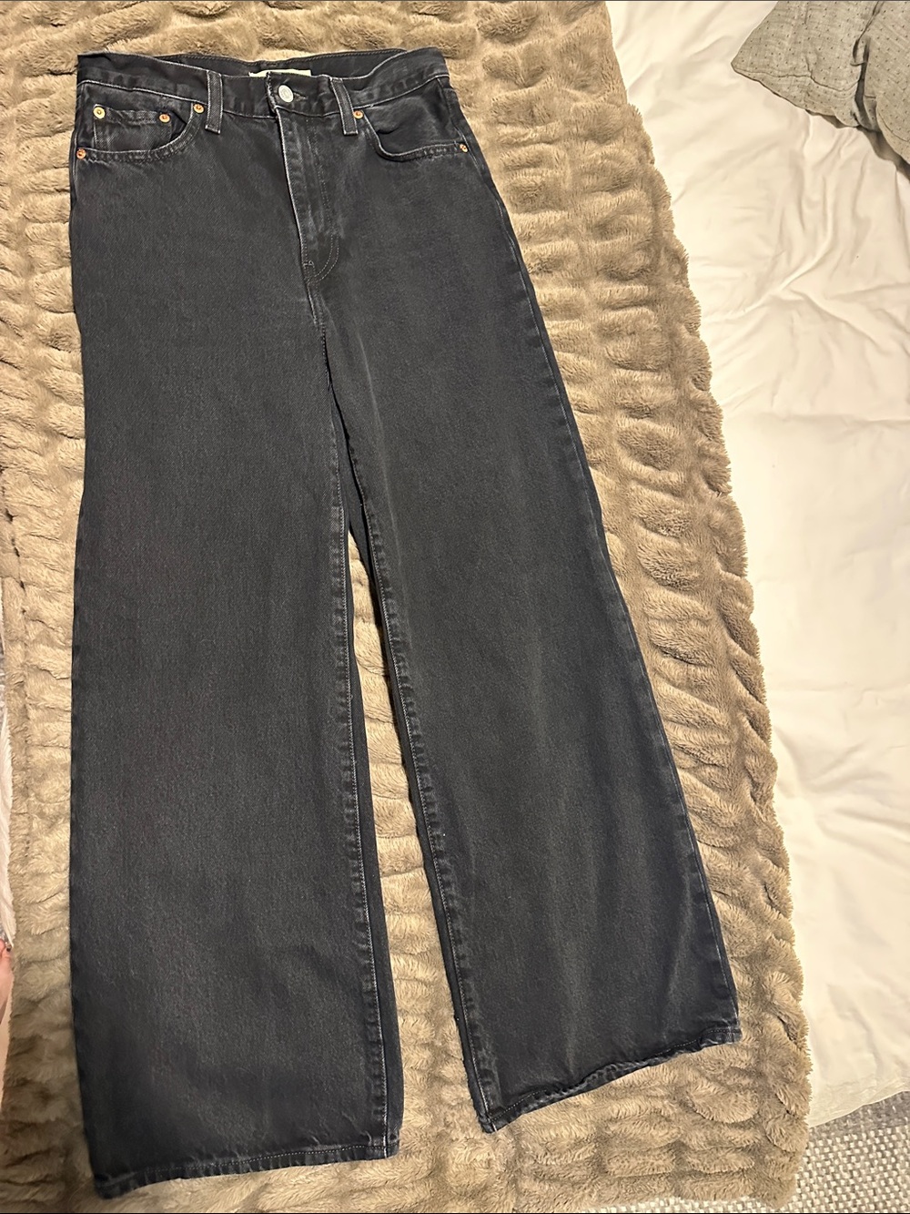 Levi’s Ribcage Wide Leg High-Waist Wide Leg Women's Jeans - Black